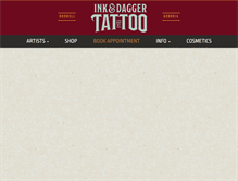 Tablet Screenshot of inkanddagger.com